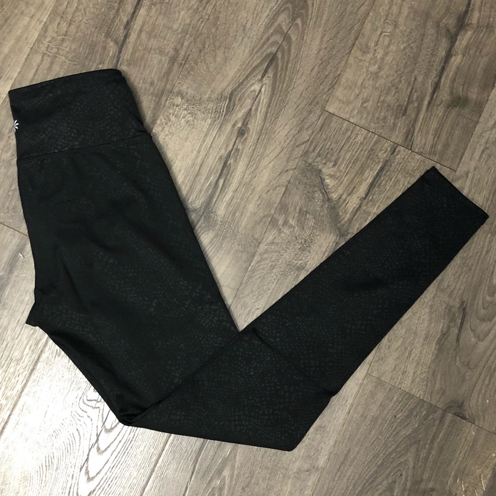 Athleta black snake print leggings - size xs